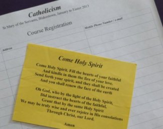 Attendance Sheet and Prayer Cards.